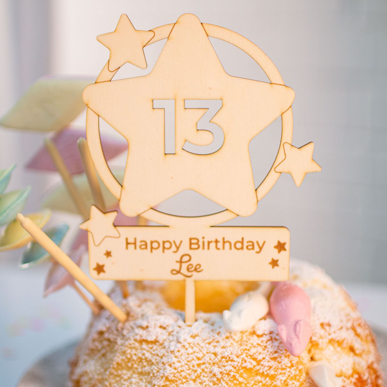 Cake Topper Ballon Stern Cake Topper Ballon Stern