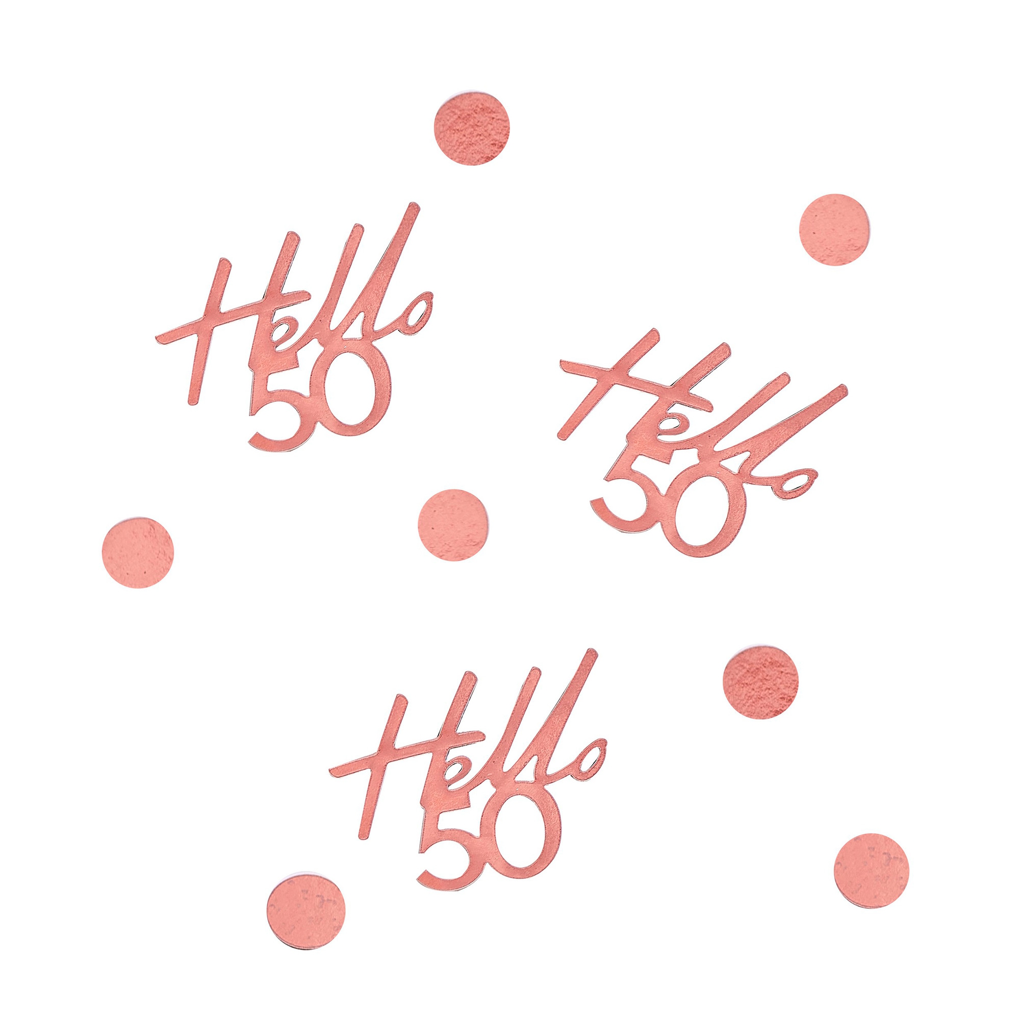 Konfetti "Hello 50" Roségold, 13g Konfetti "Hello 50" Roségold, 13g