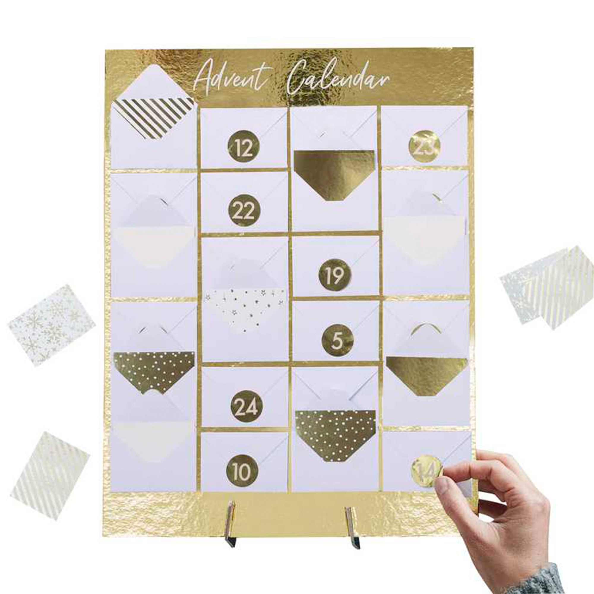 Umschlag Adventskalender zum ausfüllen Briefumschlag, Grusskarte, Post