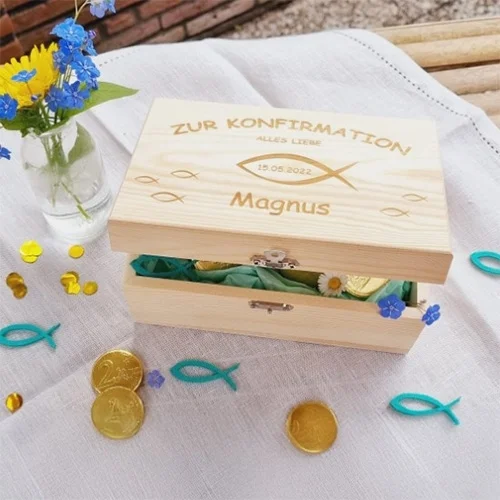 holzbox, konfirmation, geschenke, holzbox, konfirmation