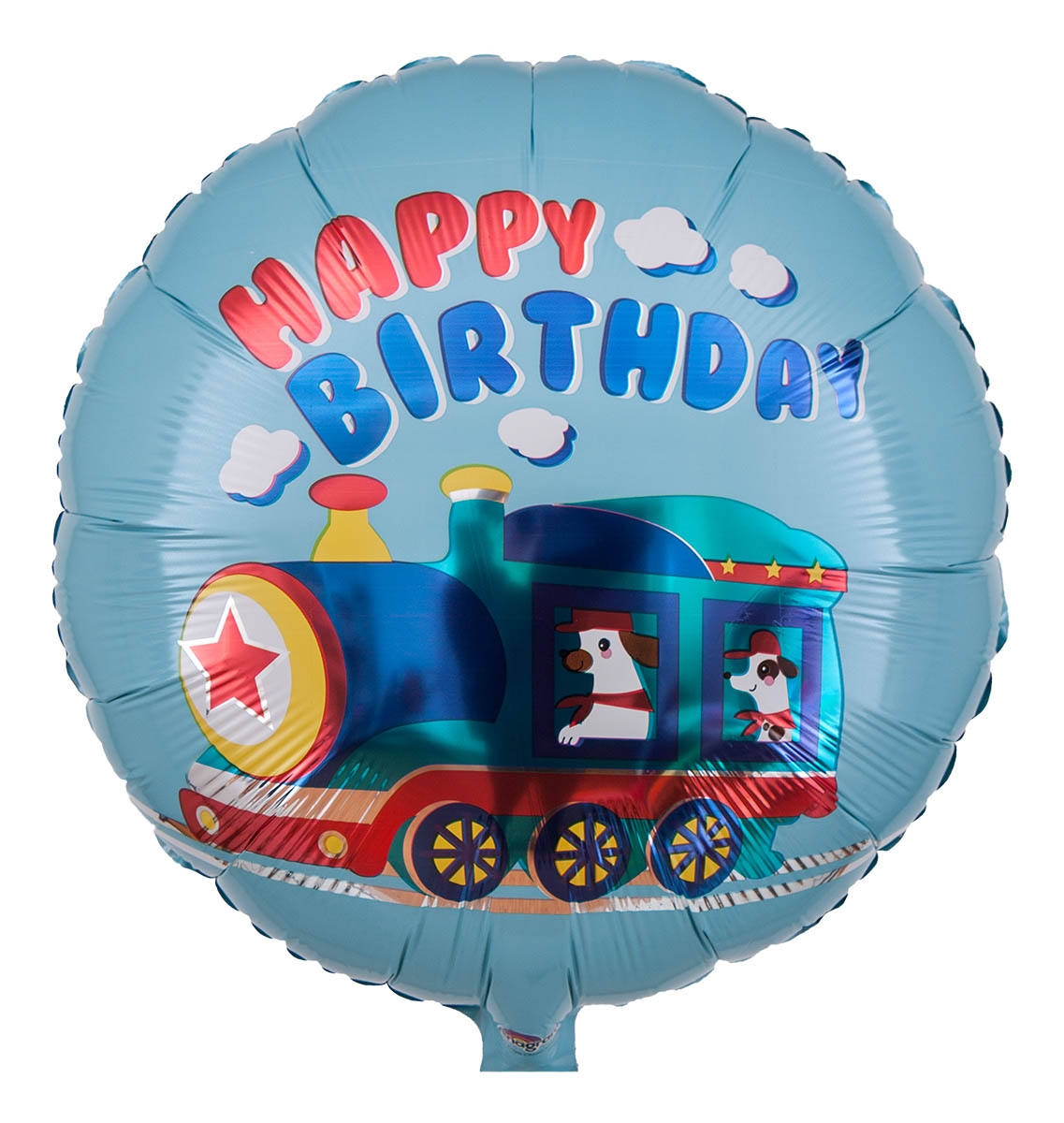 Folienballon Happy Birthday Wau-Wau-Zug 43cm