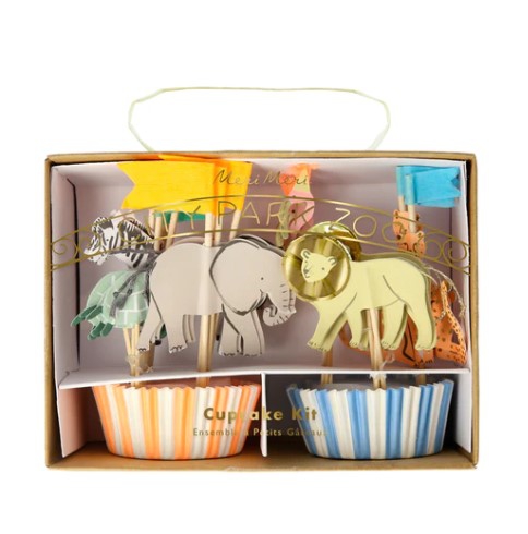 Meri Meri - Cupcake Set "Safari", 48 Teilig Meri Meri - Cupcake Set "Safari", 48 Teilig