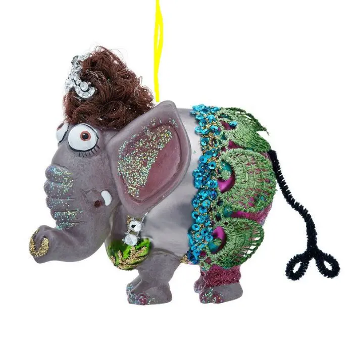 Weihnachtskugel  "Elefantendame"