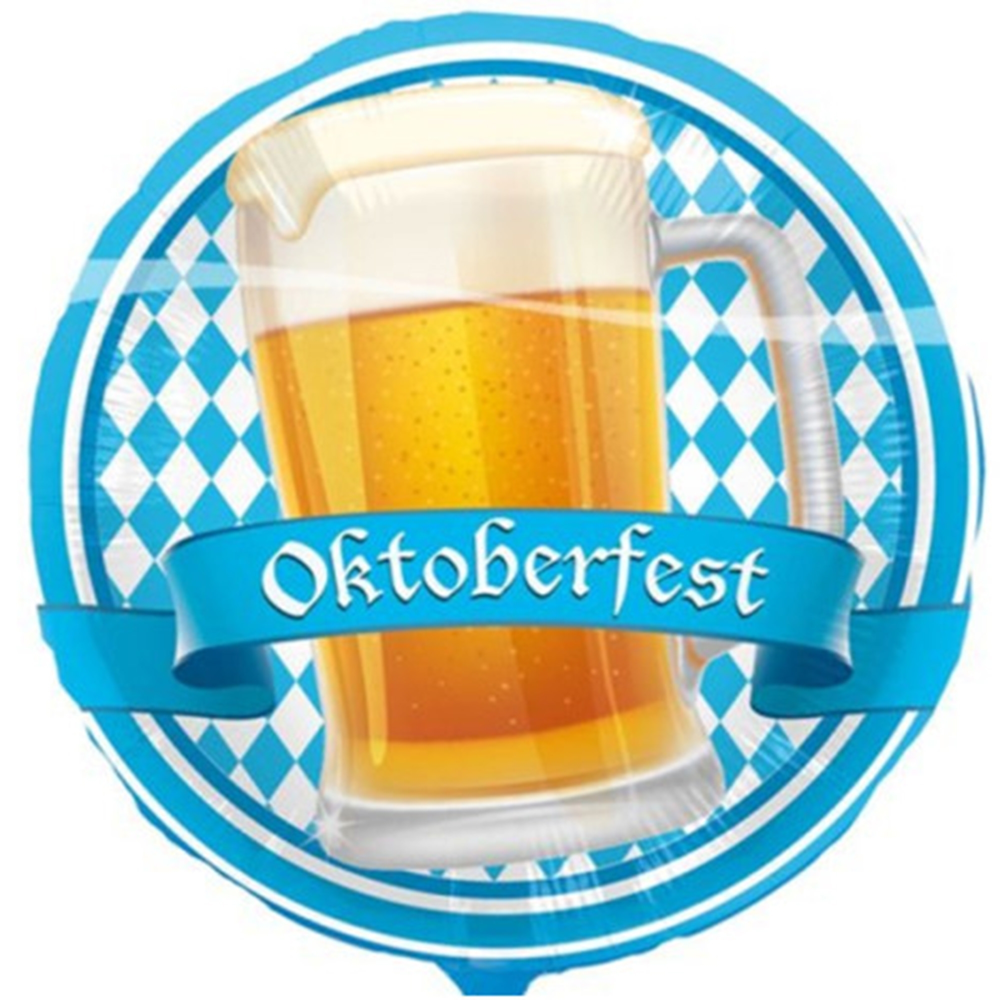 Folienballon "Oktoberfest" 45 cm Glas, Bier, Getränk, Tasse, Bierglas
