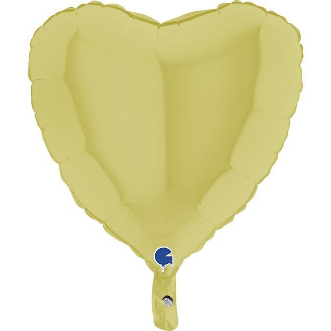 Folienballon Herz Matte Grün 45cm