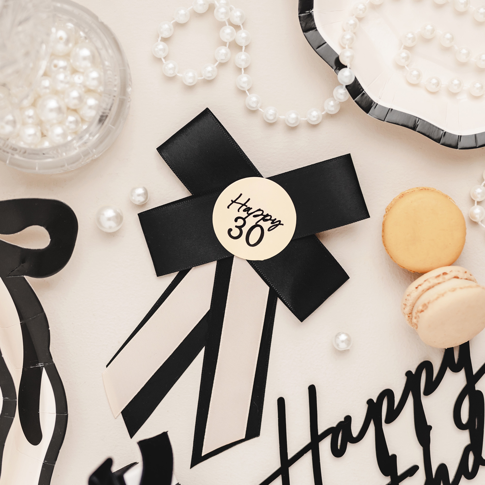Rosette zum 30. Geburtstag
