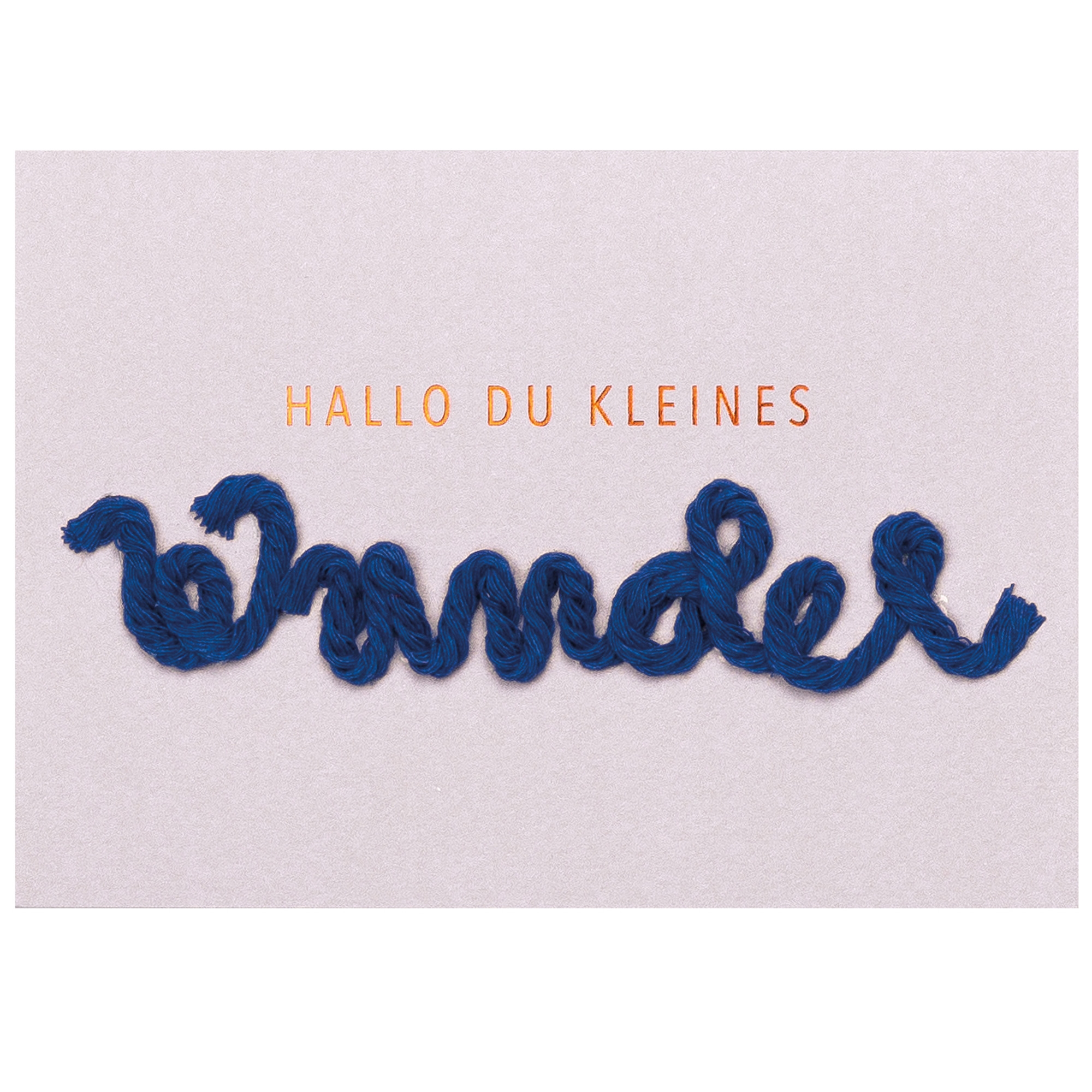 Räder Design - Kordelkarte "Hallo Du kleines Wunder" Räder Design - Kordelkarte "Hallo Du kleines Wunder"