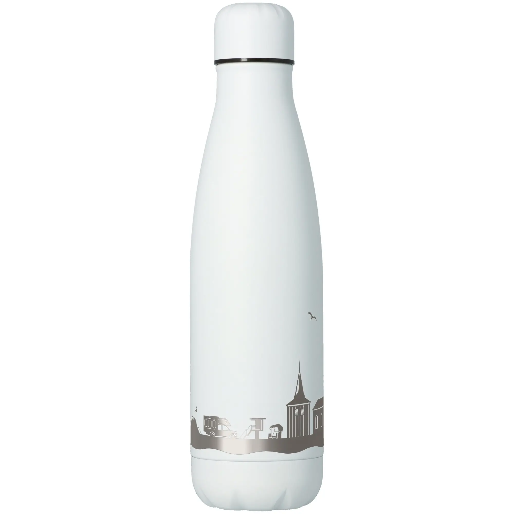 Trinkflasche Skyline Krautsand Weiß 500ml