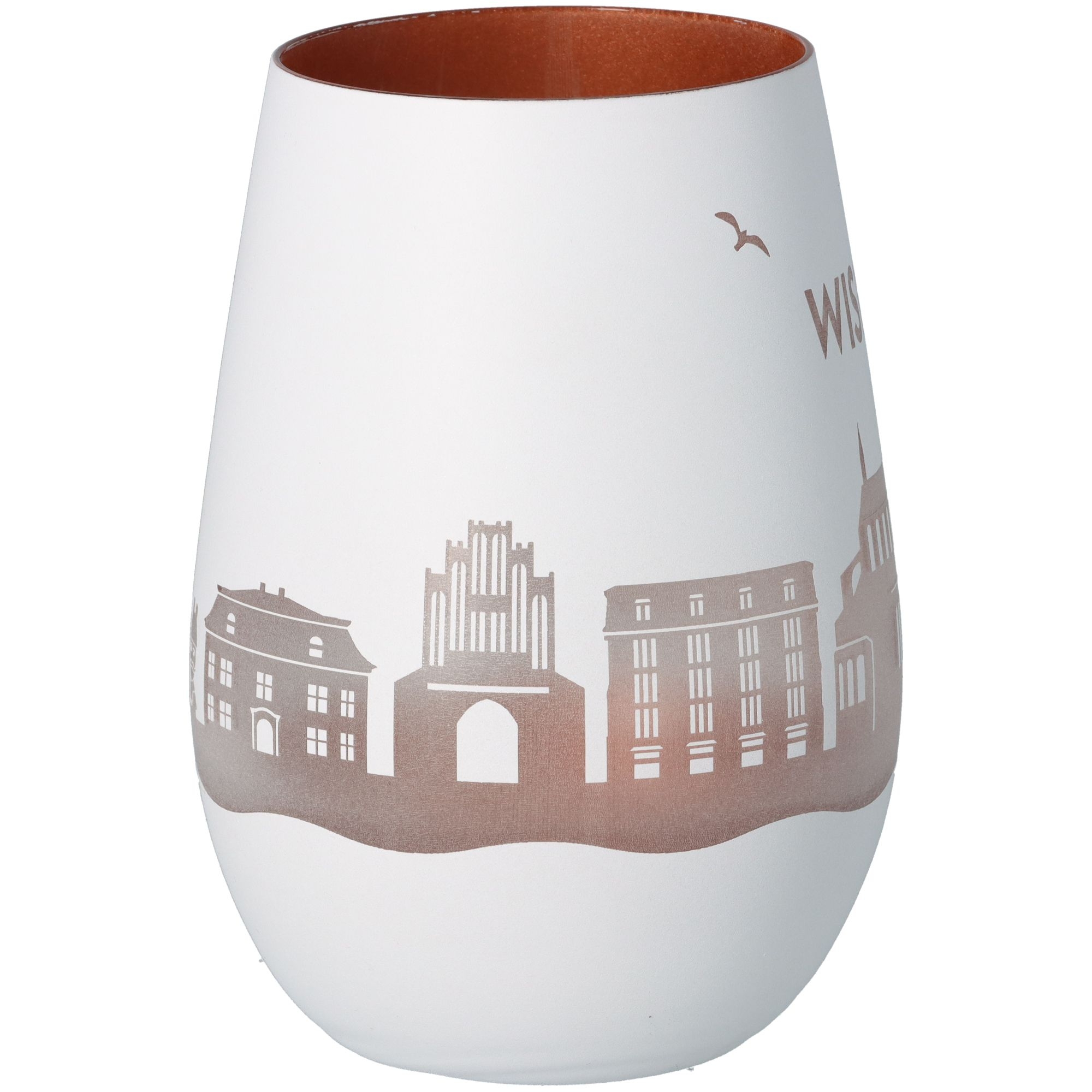 Windlicht Skyline Wismar Weiß/Bronze Windlicht Skyline Wismar Weiß/Bronze