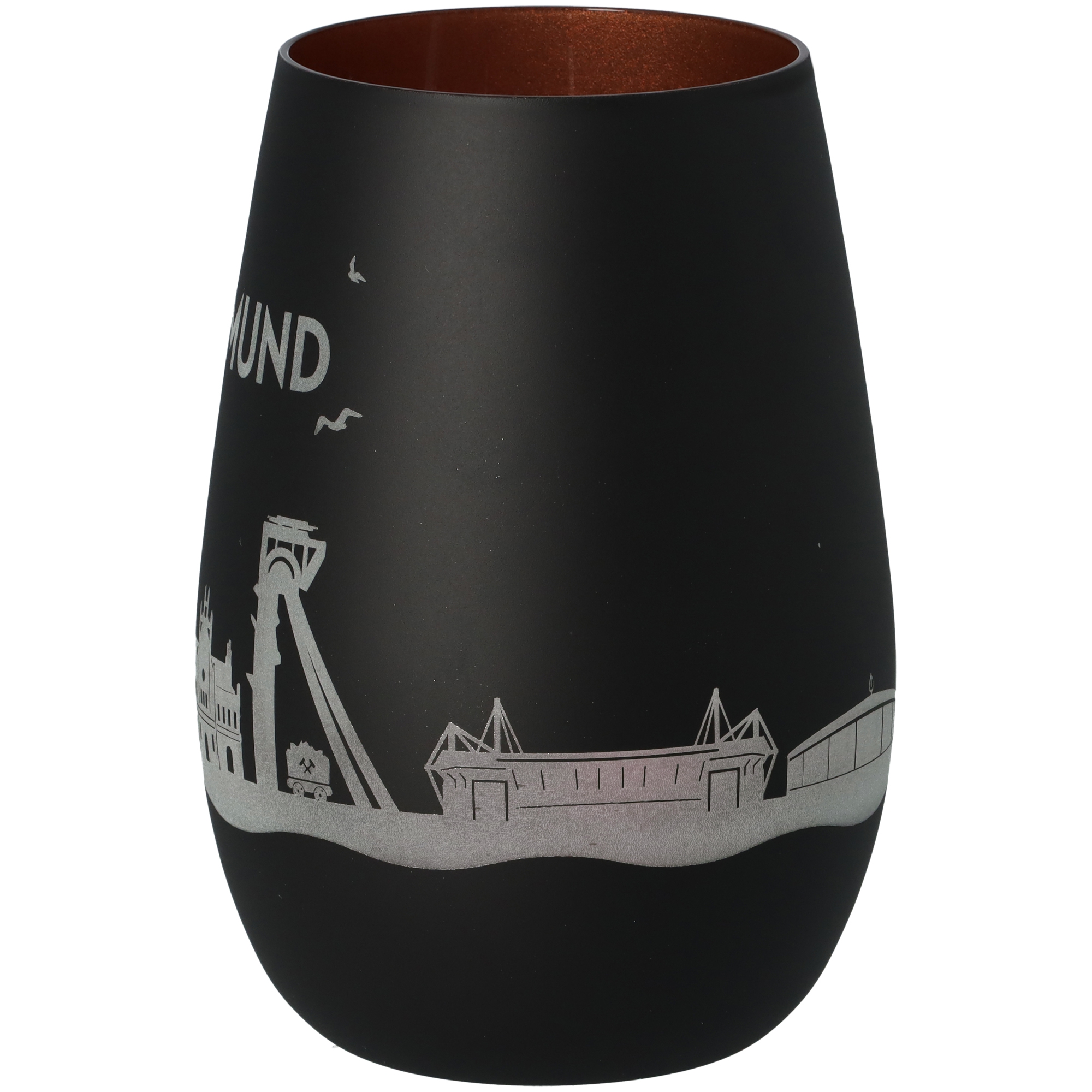 Windlicht Skyline Dortmund Schwarz/Bronze Windlicht Skyline Dortmund Schwarz/Bronze