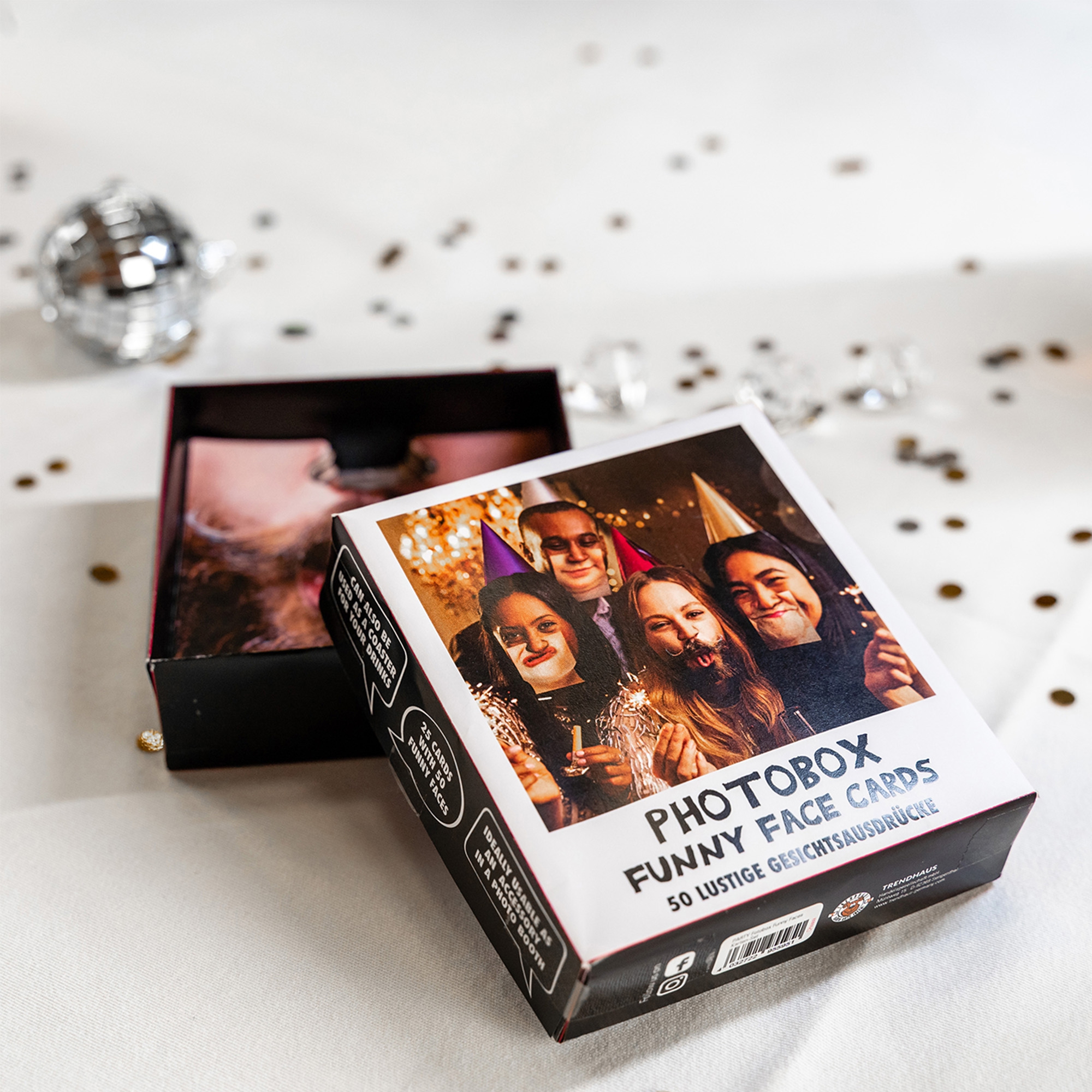 Party Fotobox "Funny Faces" Person, Werbung, Gesicht, Kopf