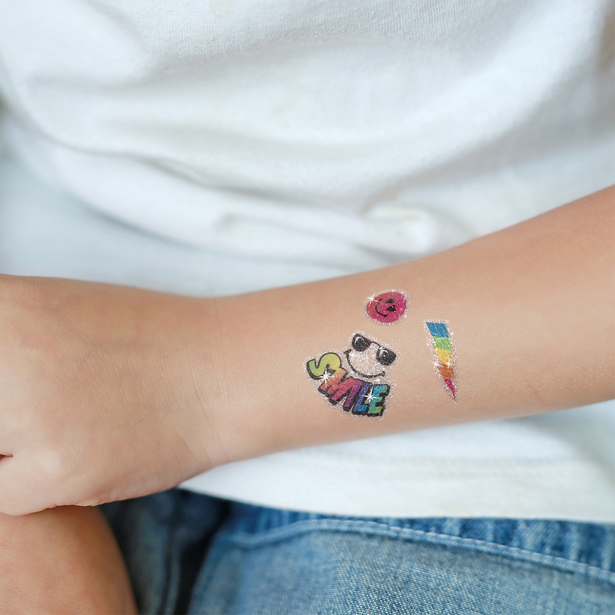 20 Glitzer-Tattoos "Smile" 20 Glitzer-Tattoos "Smile"