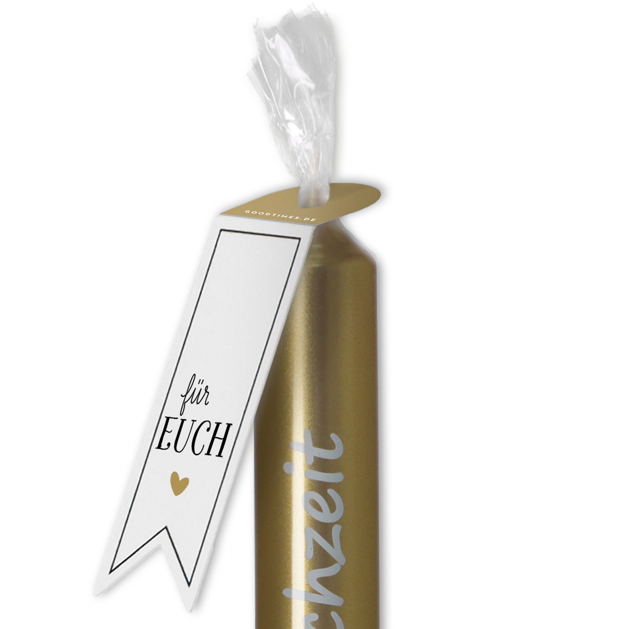 Kerze Metallic Gold "50 - Goldene Hochzeit" Kerze Metallic Gold "50 - Goldene Hochzeit"