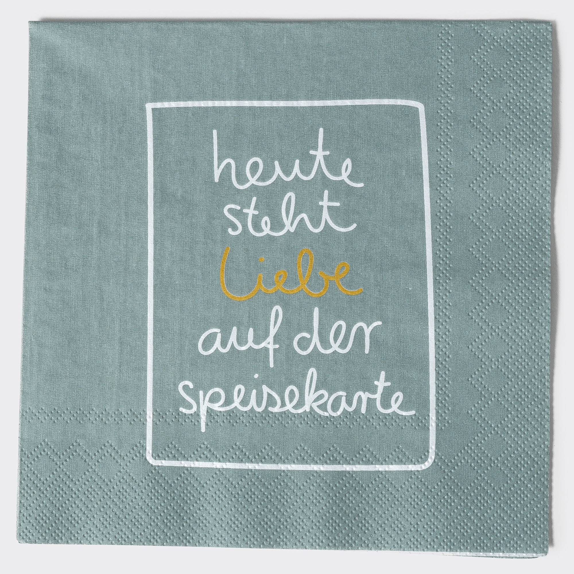 Räder Design - 20 Servietten "Heute steht Liebe..." Räder Design - 20 Servietten "Heute steht Liebe..."