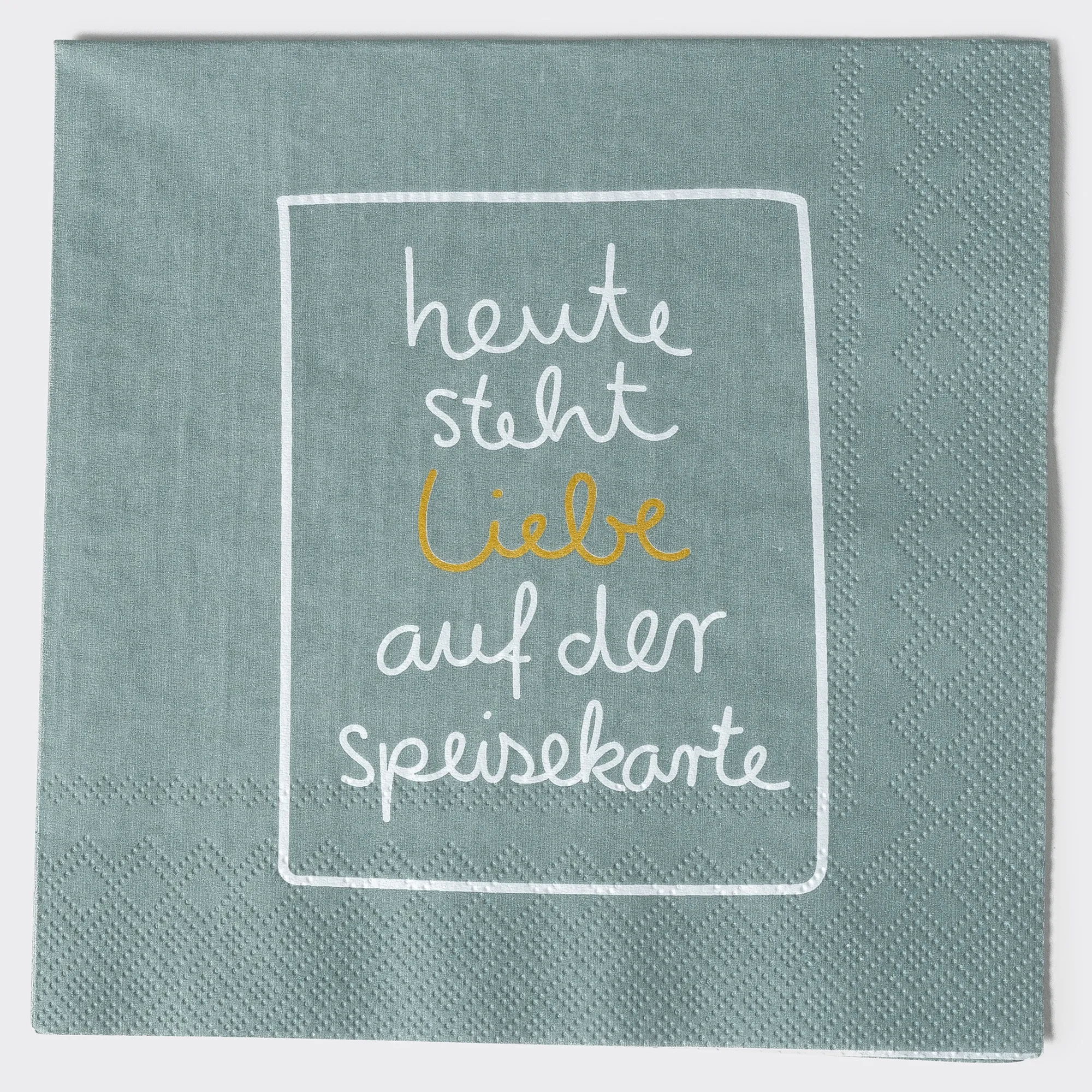Räder Design - 20 Servietten "Heute steht Liebe..."