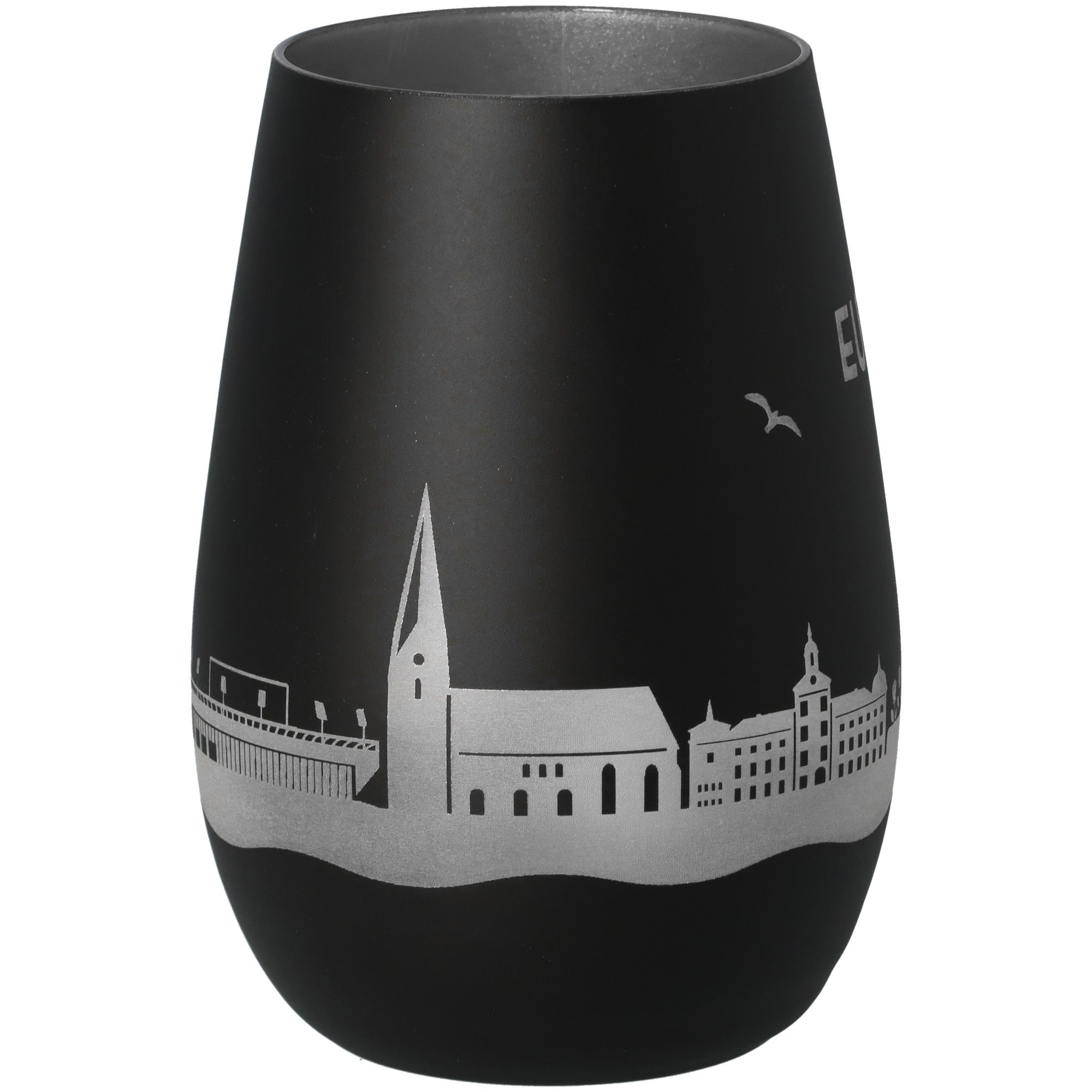 Windlicht Skyline Eutin Schwarz/Silber Töpferei, Krug, Vase