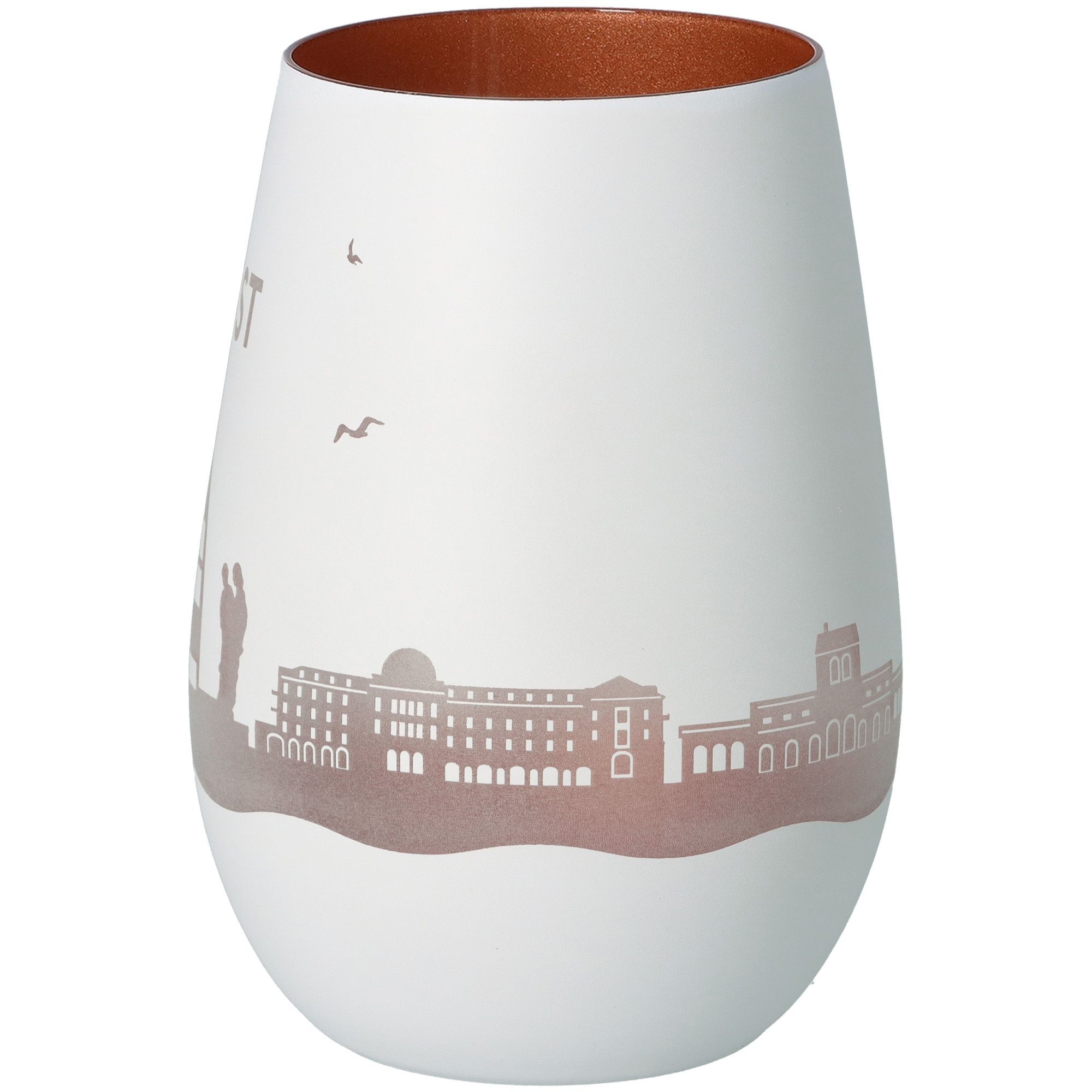 Windlicht Skyline Juist Weiß/Bronze Windlicht Skyline Juist Weiß/Bronze