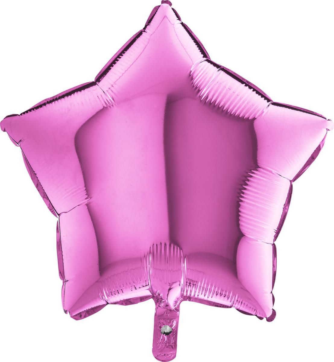 Folienballon Stern Fuxia 45cm Kissen, Dekoration für Zuhause, Violett