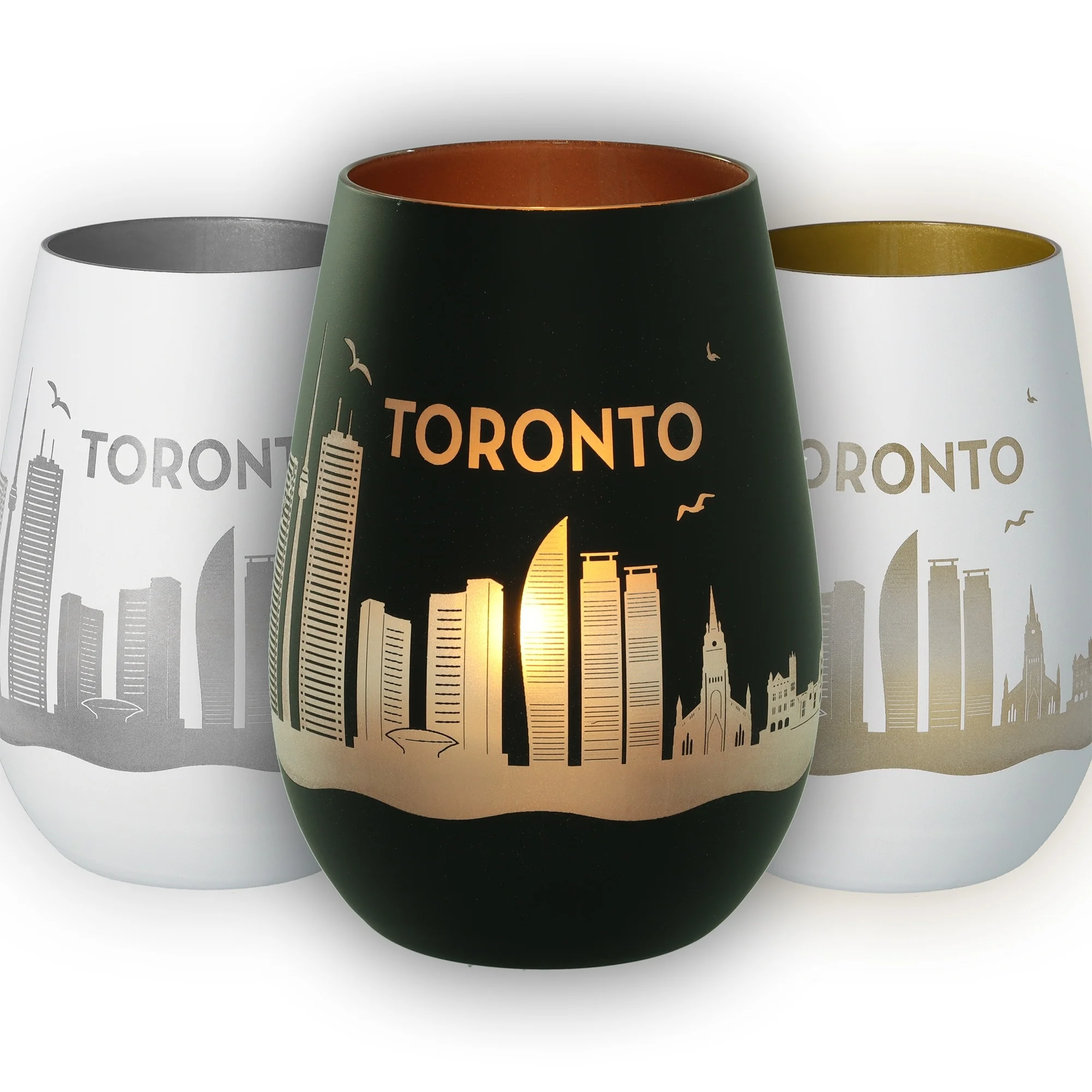 Toront Skyline, Stadtansicht, Reisemugge, Goldfolien, Reisetasse