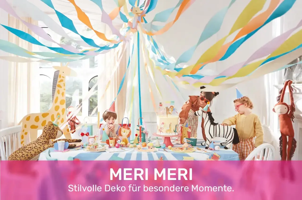 Kinderparty, Dekoration, Giraffe, Zebra, Ballon