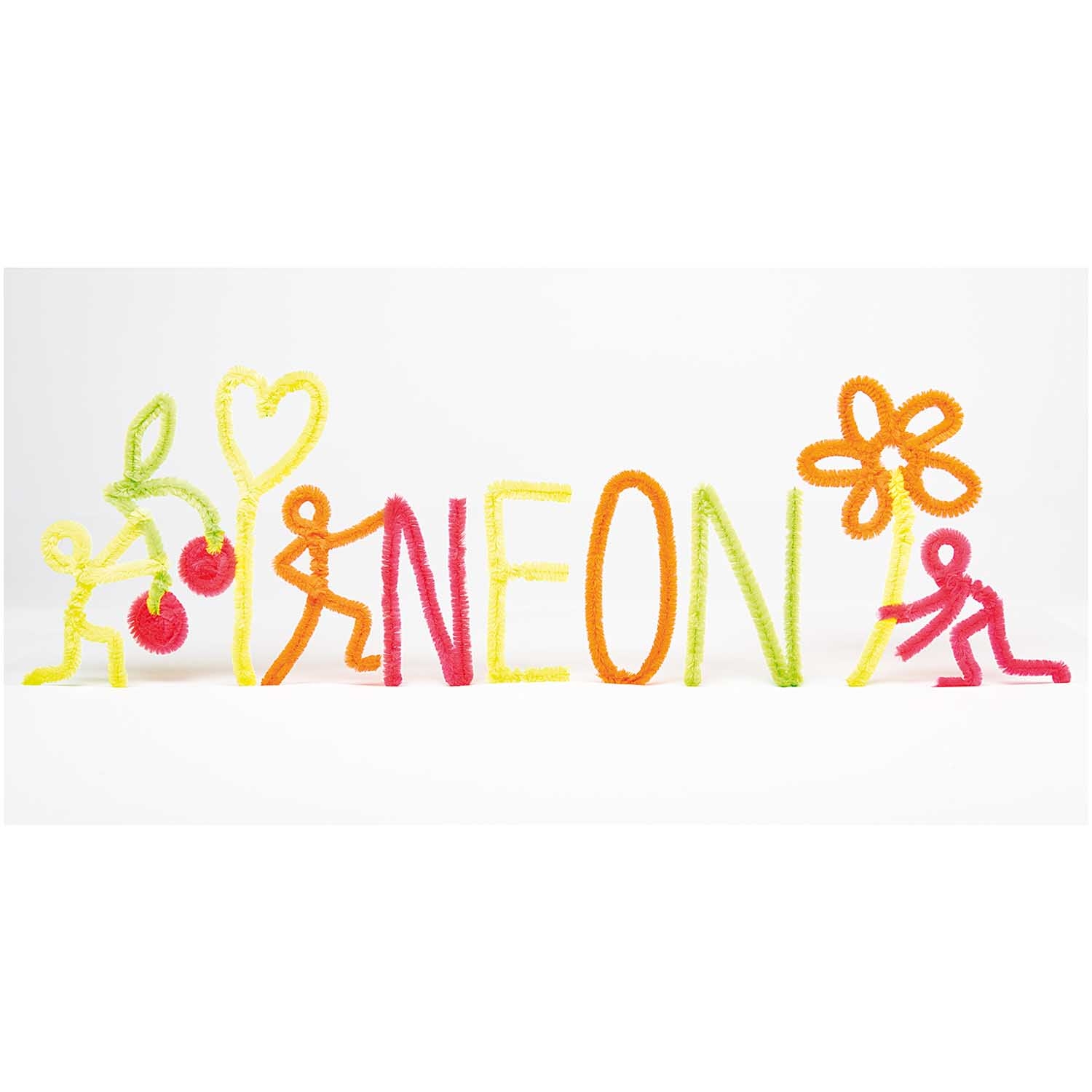 Chenilledraht Neon "Pfeifenputzer" 10 Stück Chenilledraht Neon "Pfeifenputzer" 10 Stück