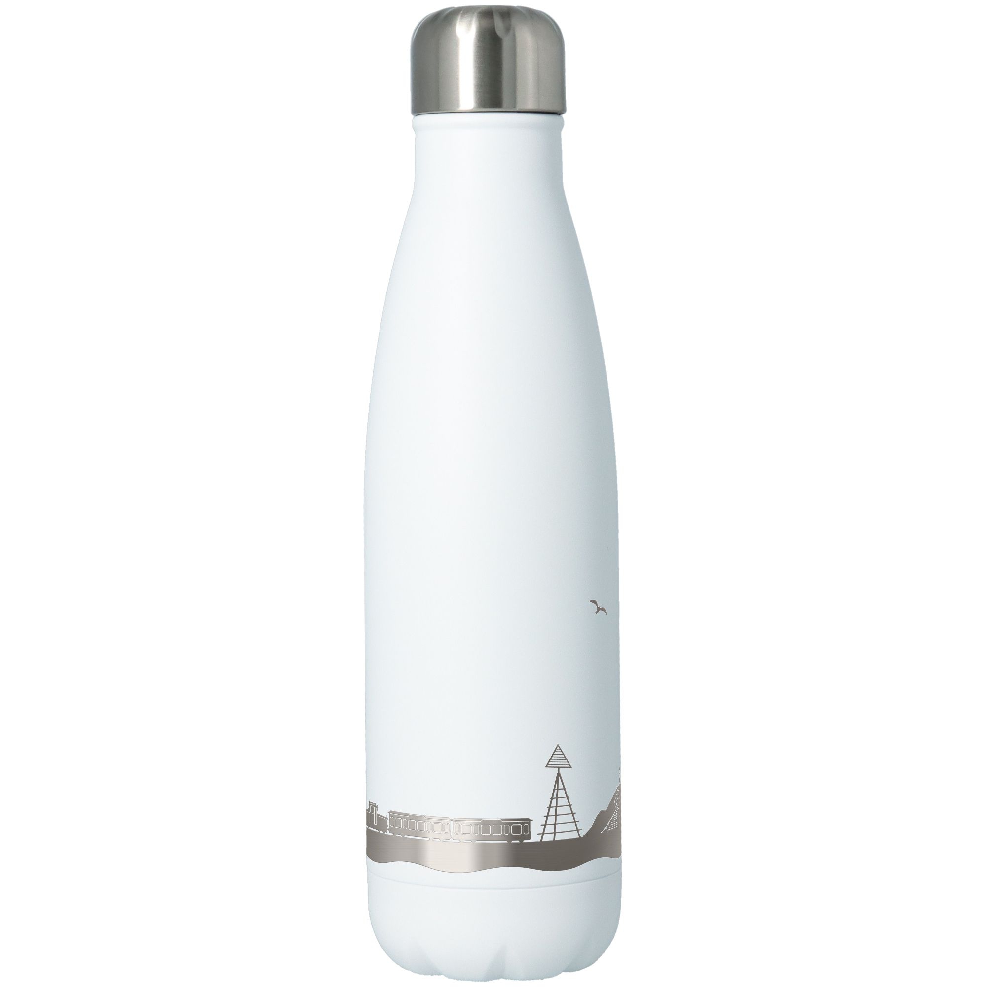 Trinkflasche Skyline Langeoog Weiß 500ml