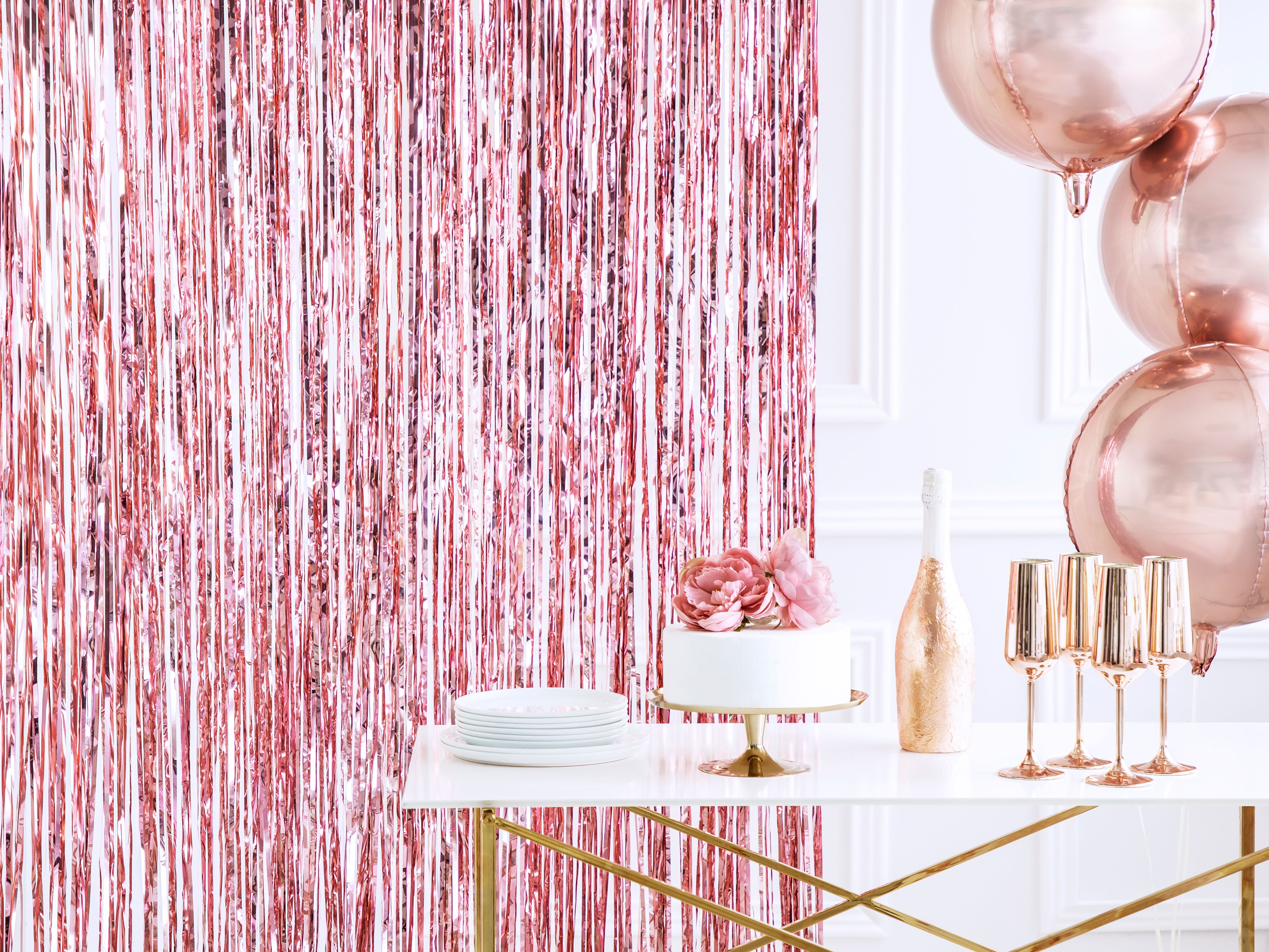 Dekovorhang Roségold Dekovorhang Roségold