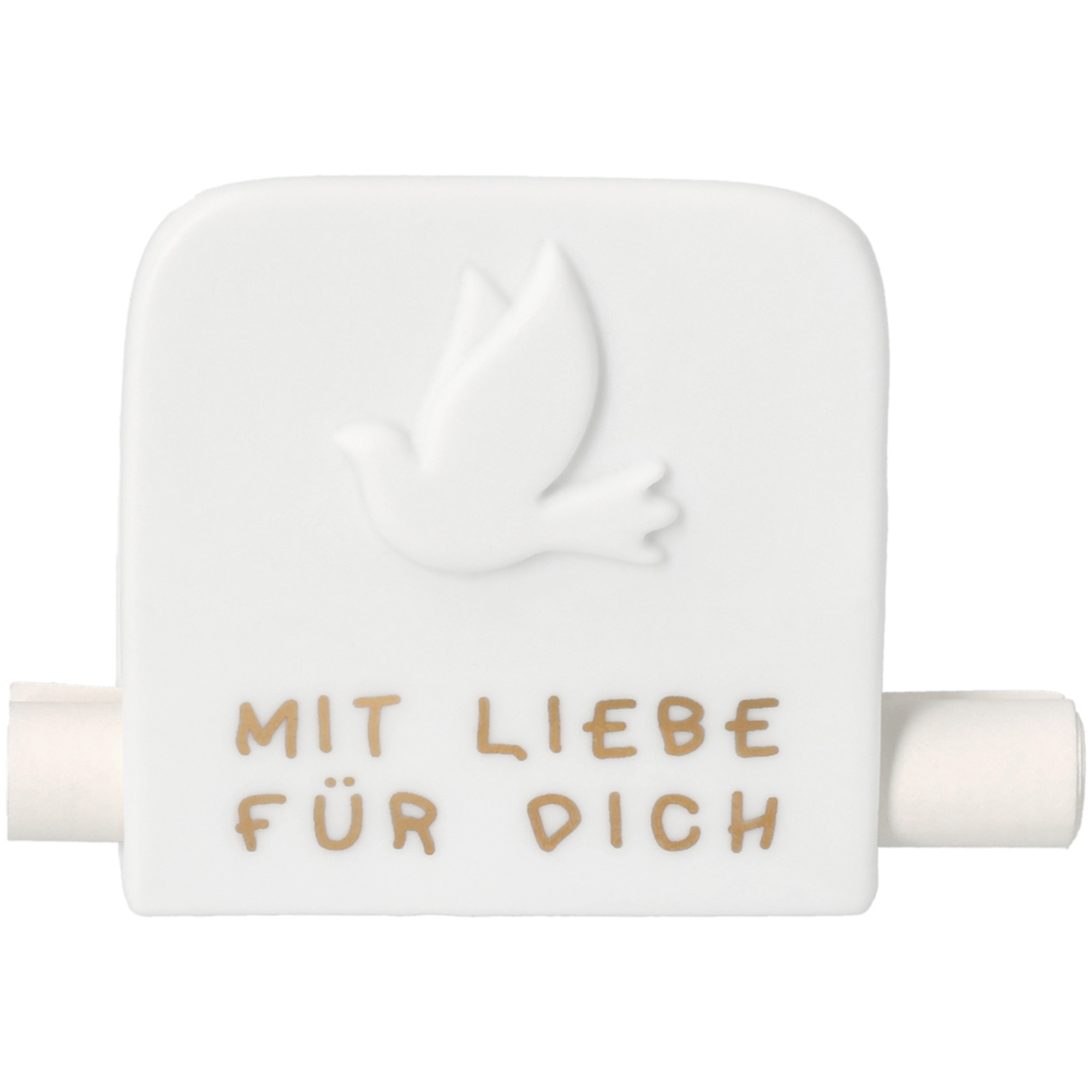 weiße box, fuse clip, batterie adapter, mit liebe für dich, dove motif