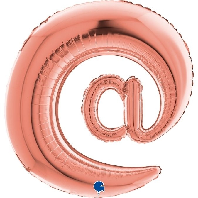 Folienballon Sonderzeichen @ Roségold 100 cm Körperteil, Magen