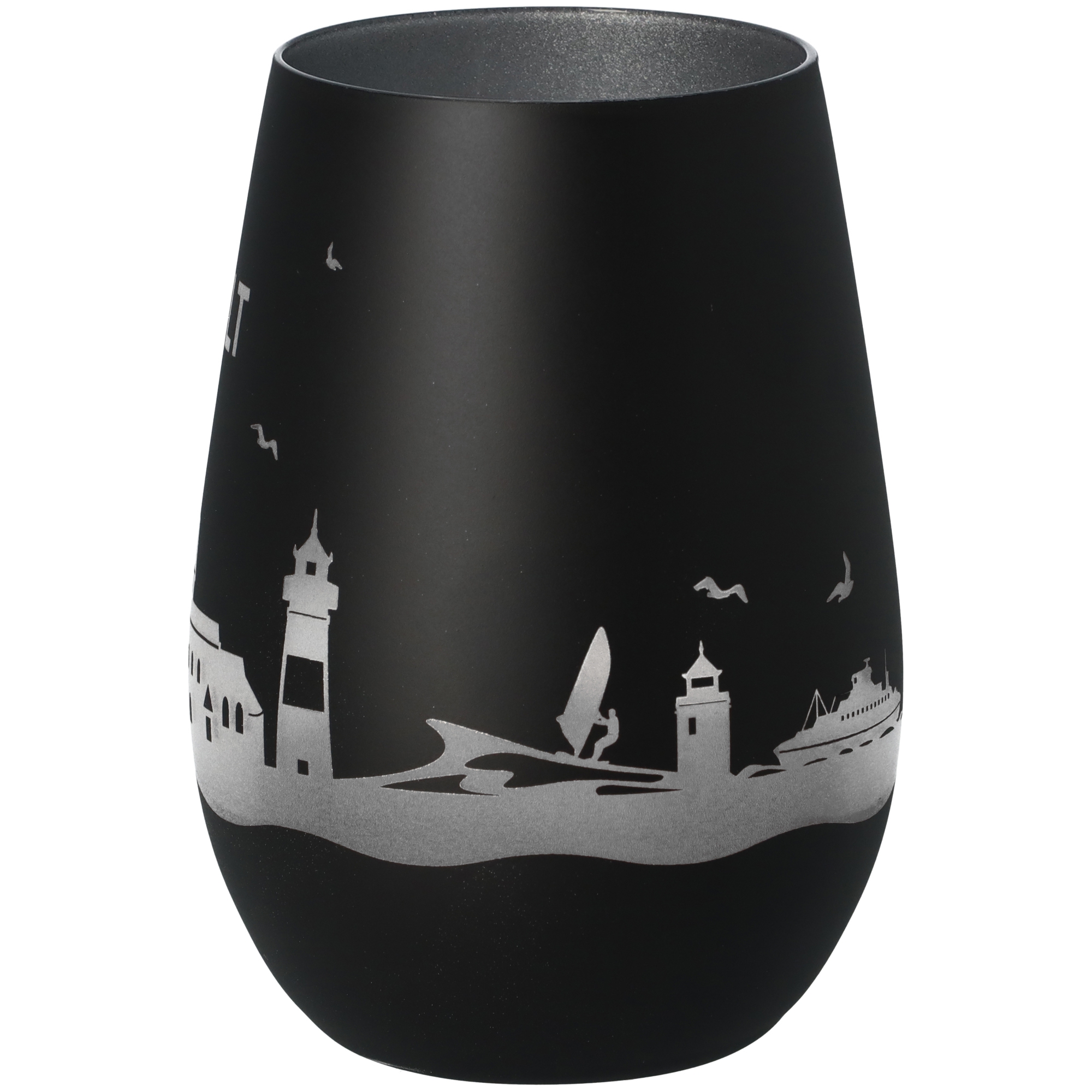 Windlicht Skyline Sylt Schwarz/Silber Windlicht Skyline Sylt Schwarz/Silber