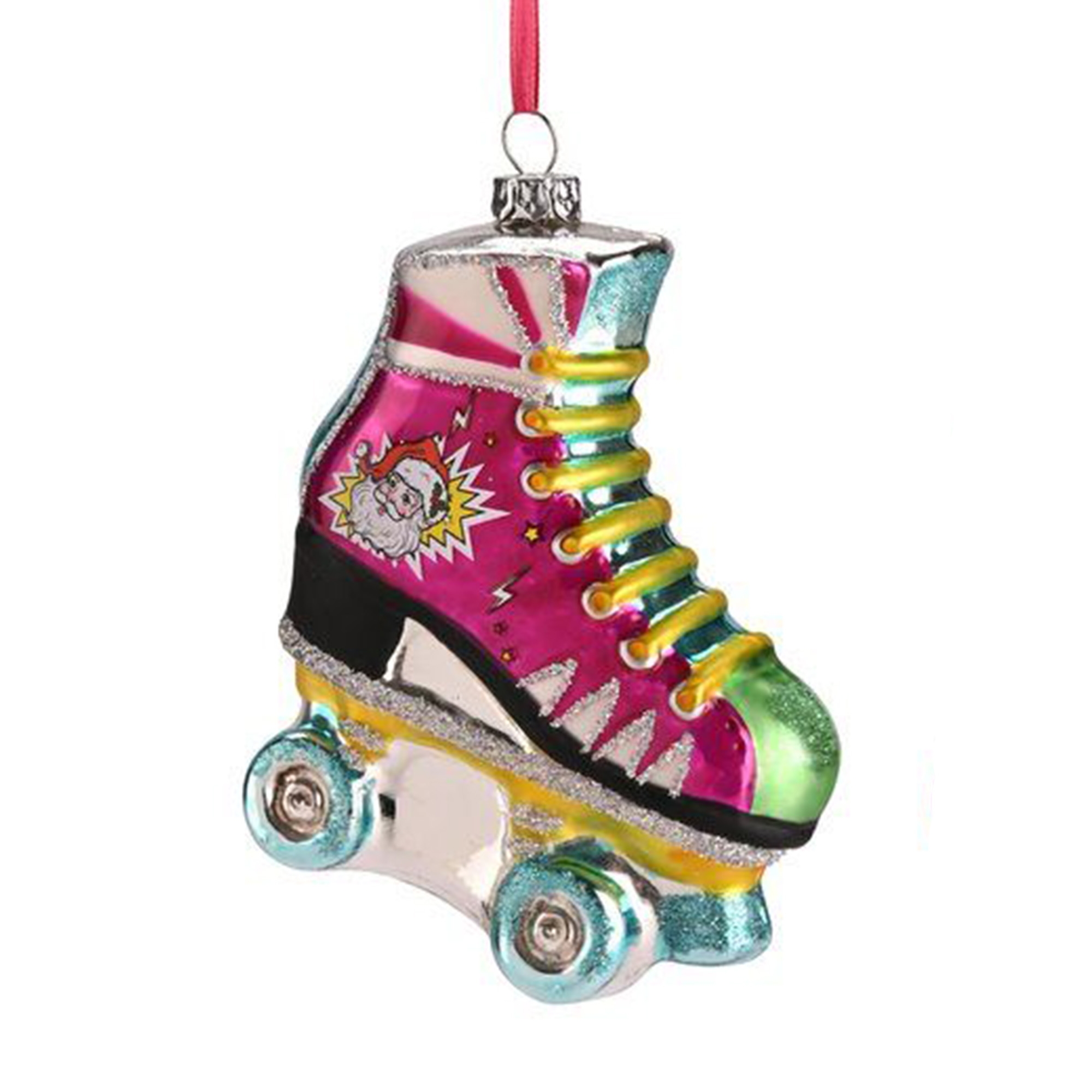 5bafabc3ce1bf8c7986d9a5c2f0bff8ffaa9f86d Weihnachtskugel "Rollschuh, blau"