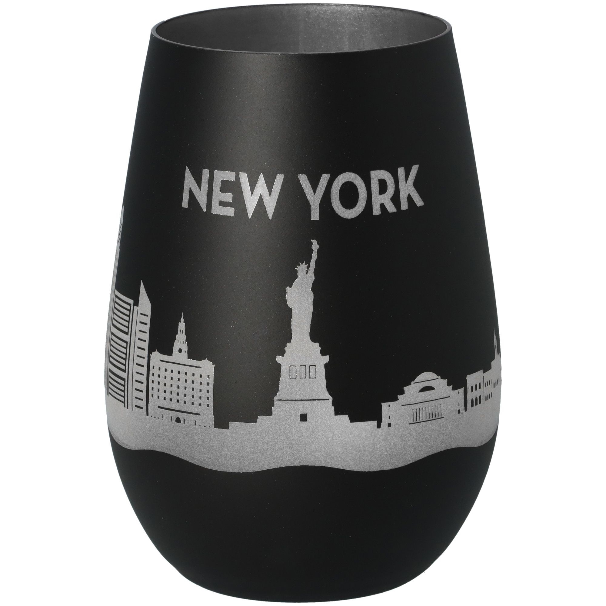 Windlicht Skyline New York Schwarz/Silber Windlicht Skyline New York Schwarz/Silber