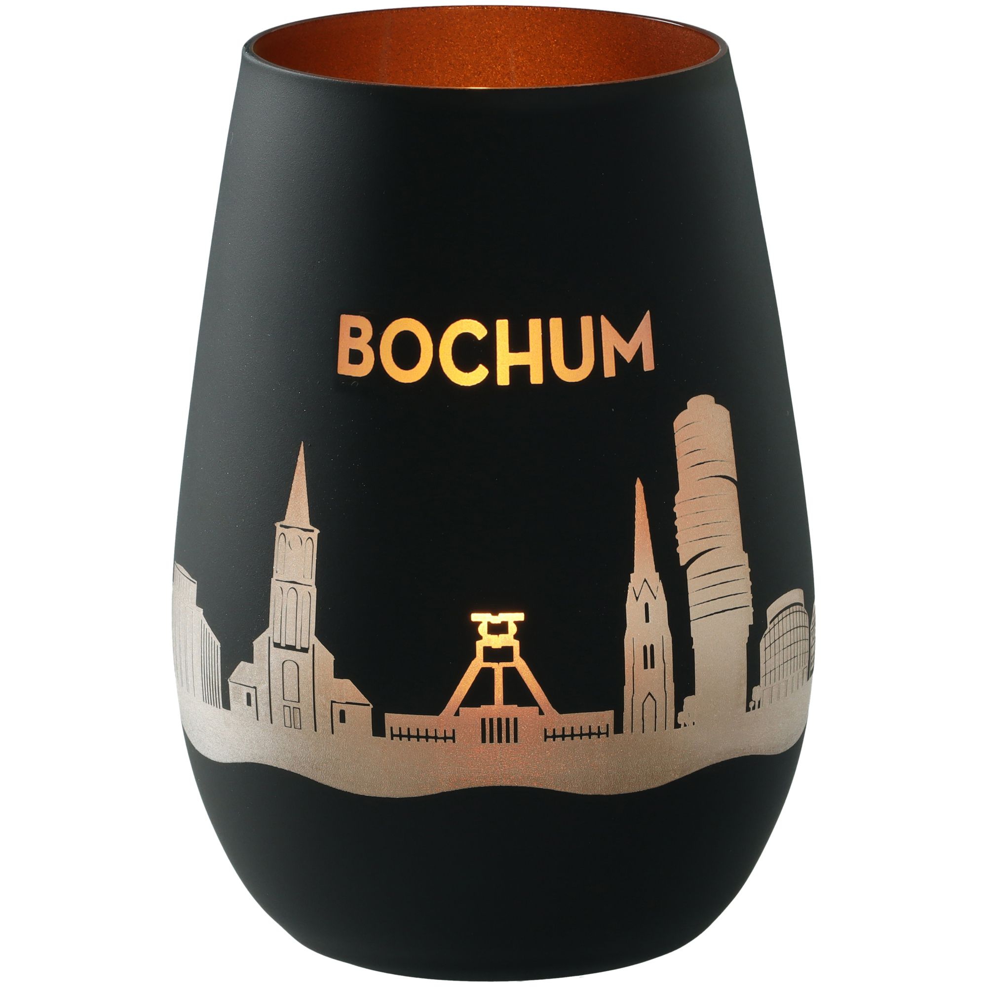 Windlicht Skyline Bochum Schwarz/Bronze Windlicht Skyline Bochum Schwarz/Bronze