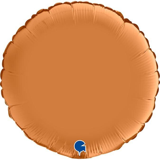 Folienballon Round Satin Caramel 18"/45cm Folienballon Round Satin Caramel 18"/45cm