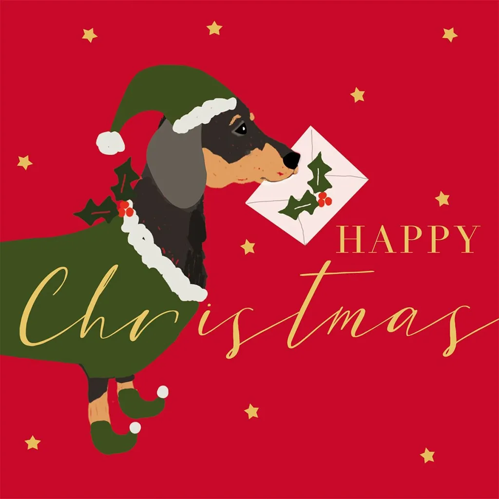 20 Servietten "X-Mas Dog" 33x33cm