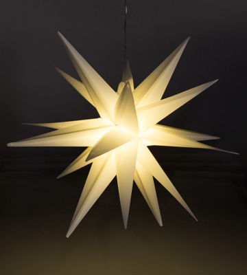 Stella - faltbarer LED Stern -  Weiß