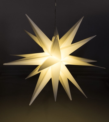 Stella - faltbarer LED Stern - Weiß