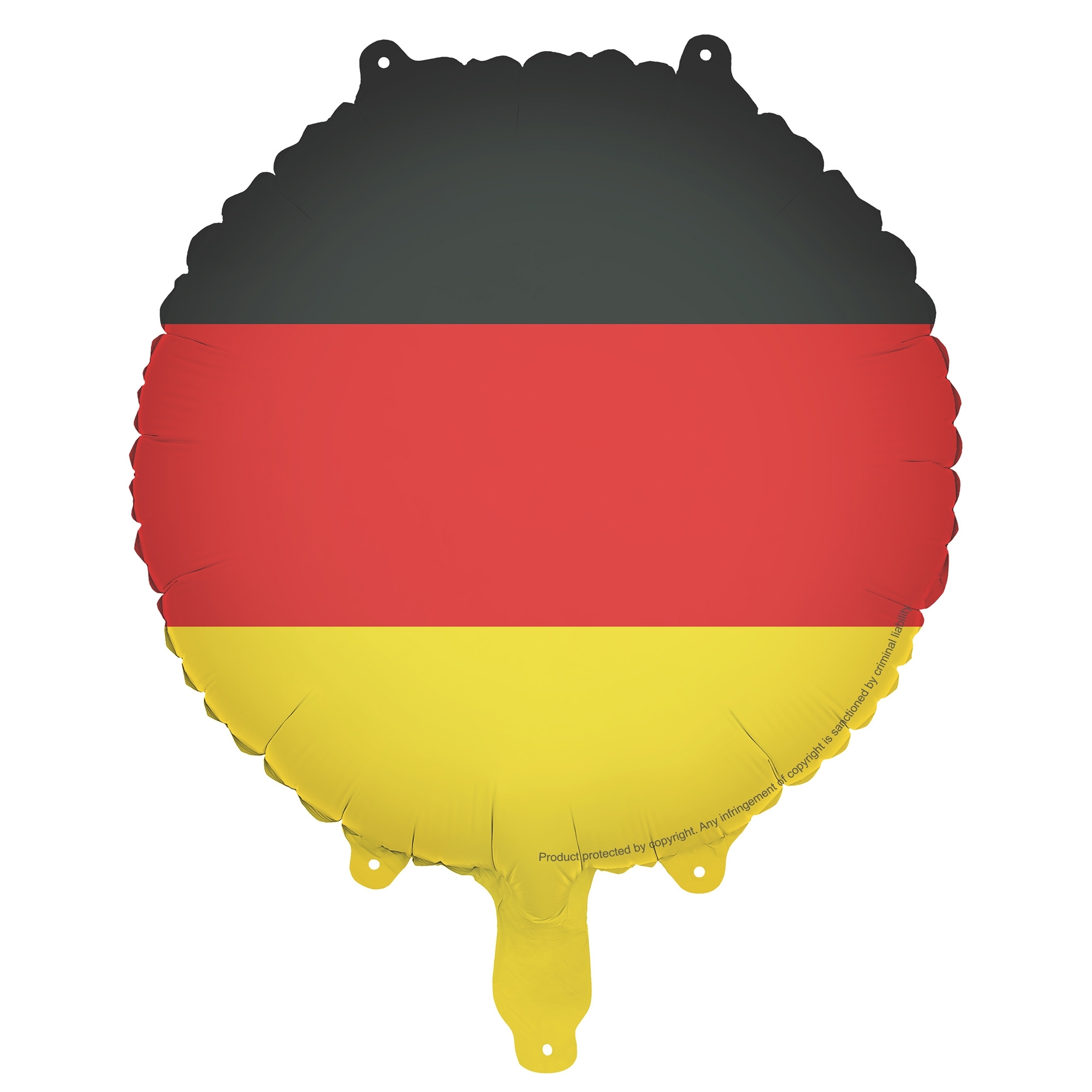 Ballon, Deutschland Flagge, Runder Ballon, Aufhängung Nichtrab, Drei-Streifen Flagge