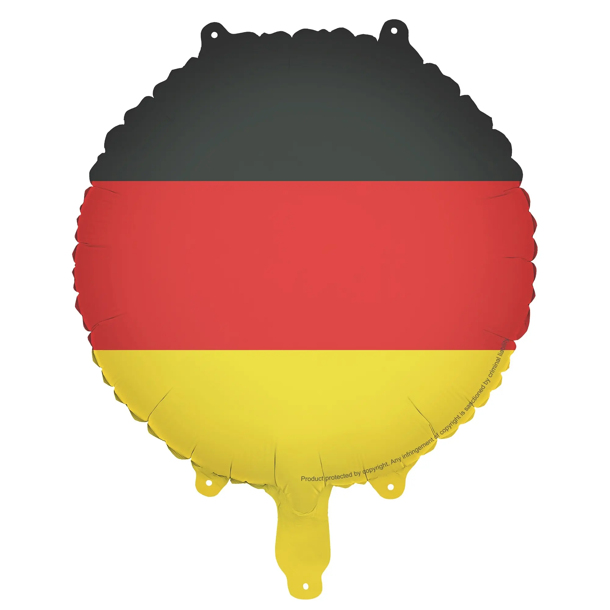 Ballon, Deutschland Flagge, Runder Ballon, Aufhängung Nichtrab, Drei-Streifen Flagge