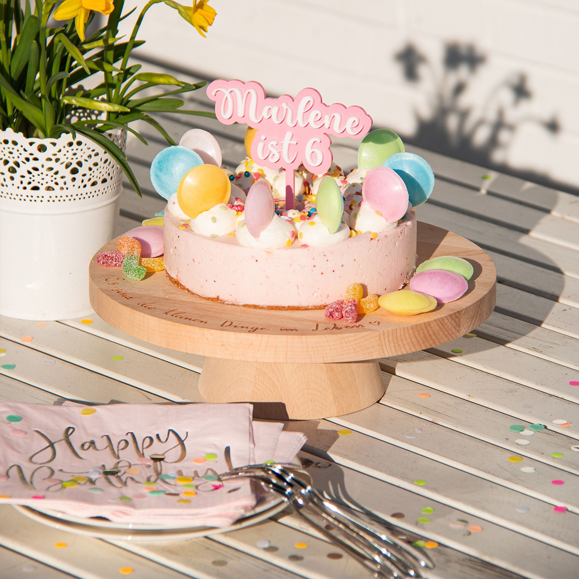 Cake Topper Wolke "Name & Zahl" Acryl