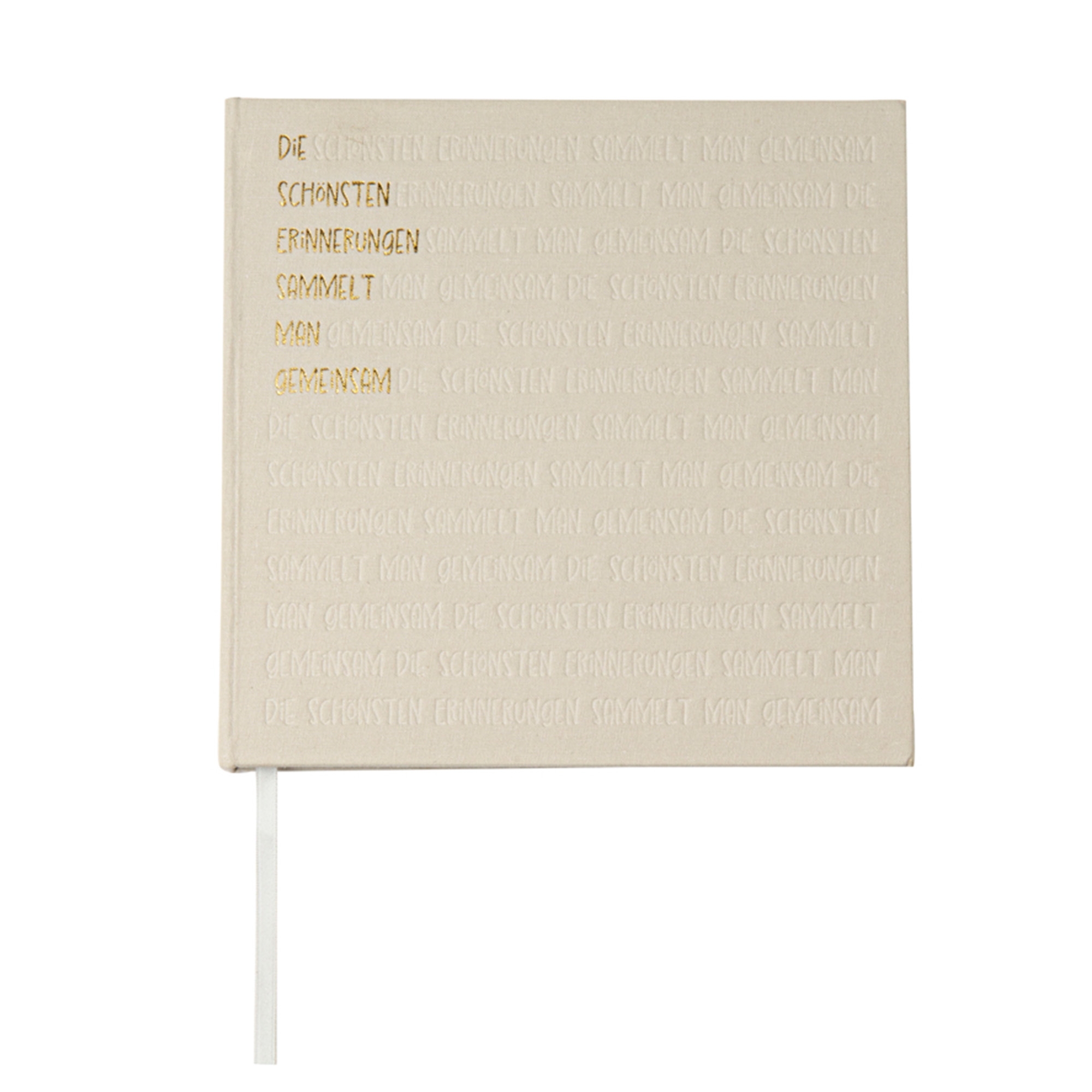 Räder Design - Gästebuch "Die schönsten Erinnerungen" Leinwand, Seite, Text