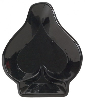 Casino Nacht - Plastikteller Pik Flasche, Tintenflasche
