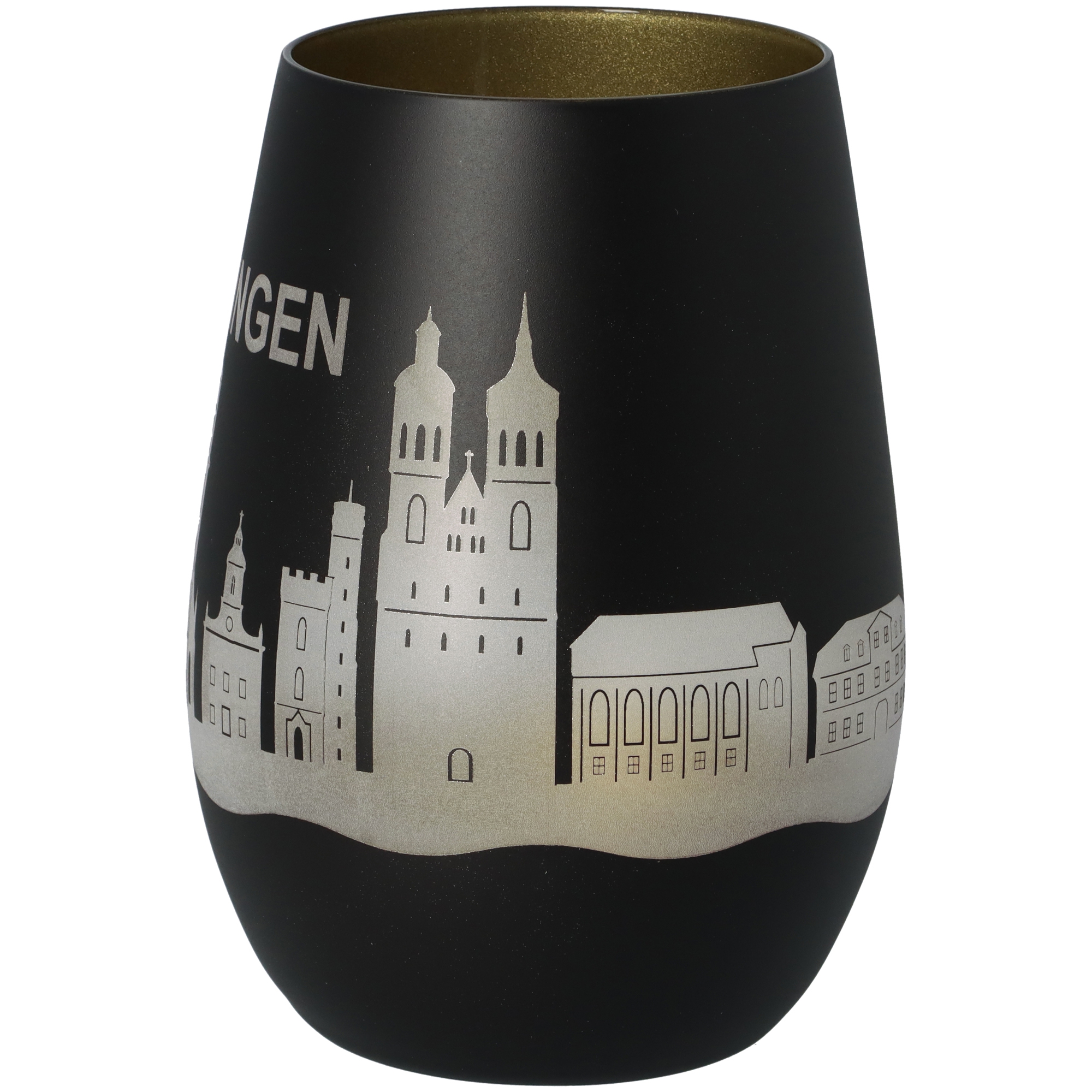 Windlicht Skyline Göttingen Schwarz/Gold Windlicht Skyline Göttingen Schwarz/Gold