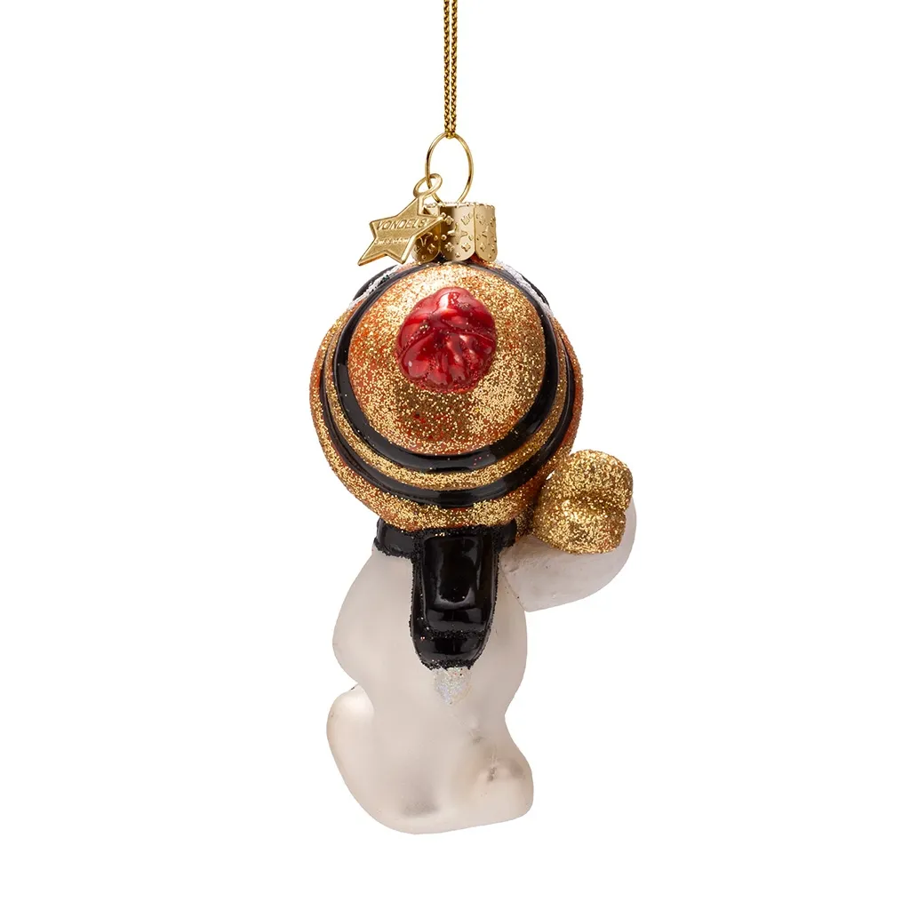 Vondels Weihnachtskugel "Snoopy mit Skiern"