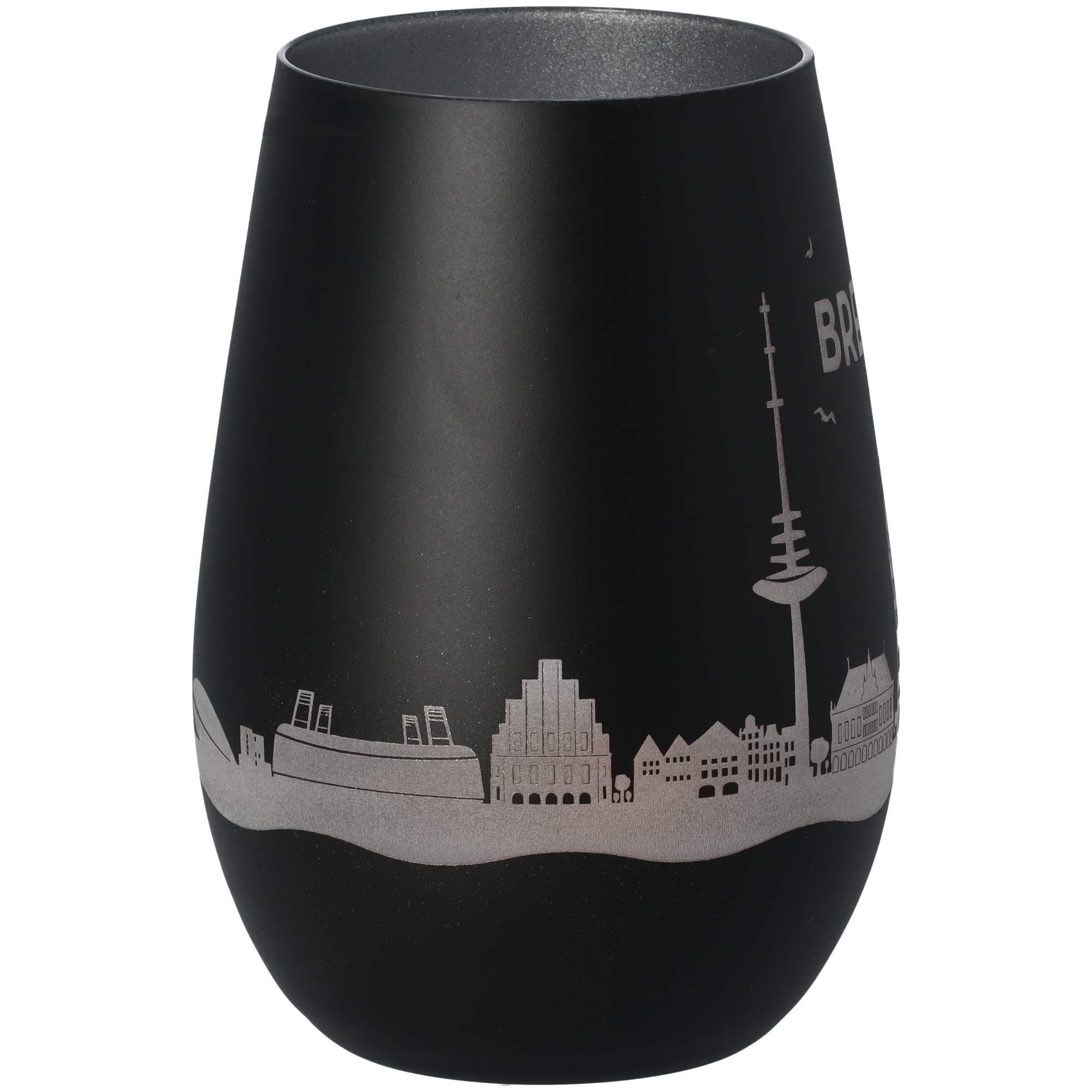 Windlicht Skyline Bremen Schwarz/Silber Windlicht Skyline Bremen Schwarz/Silber
