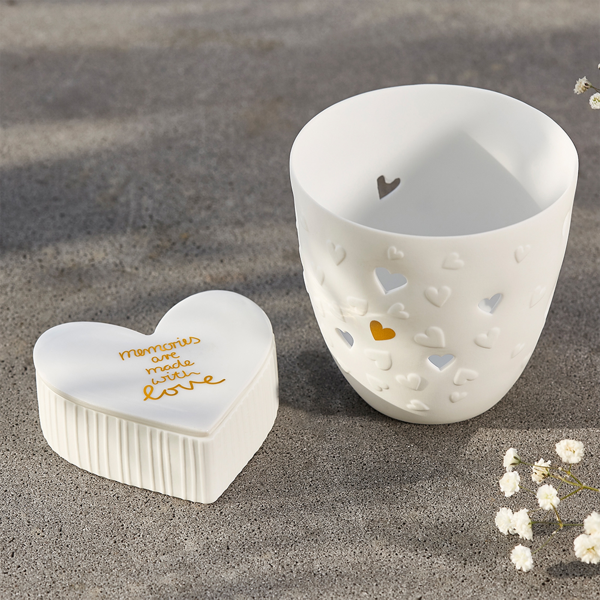Räder Design - Poesielicht "Goldene Herzen"