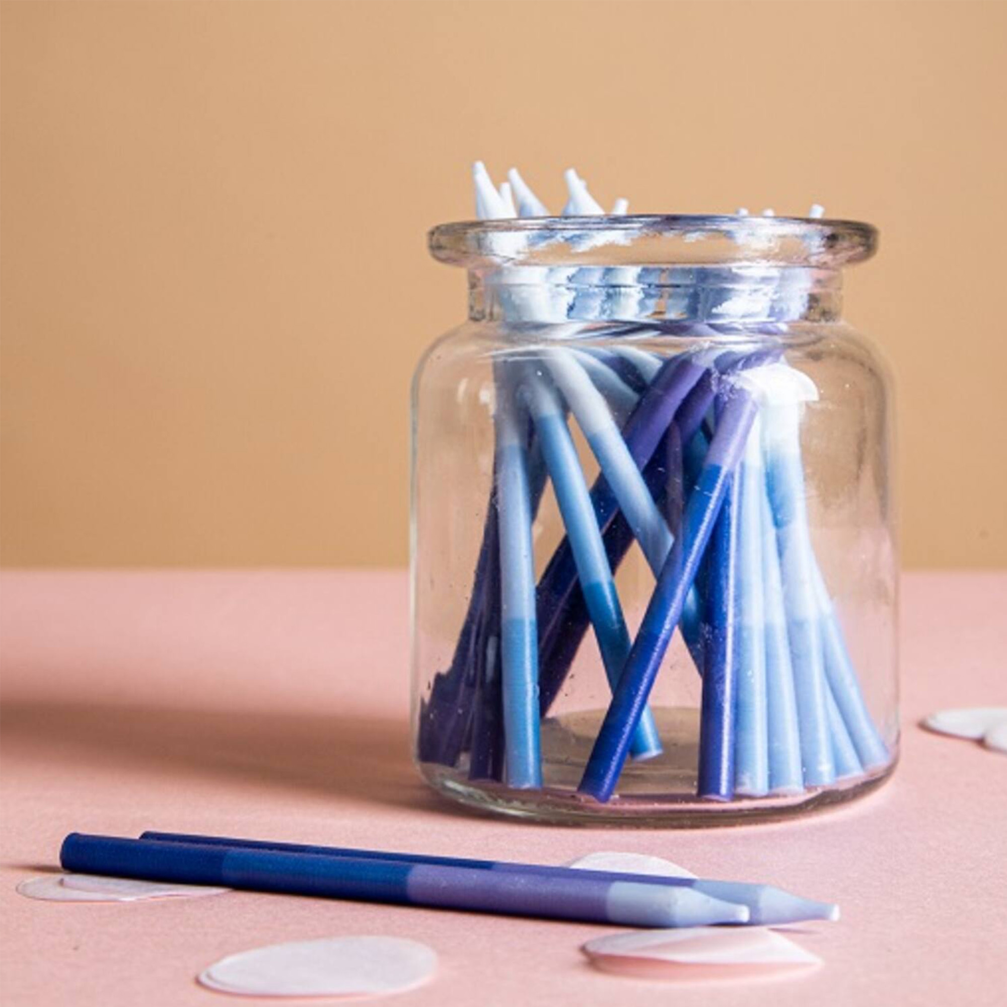 24 Kuchenkerzen "Shades Of Blue" 24 Kuchenkerzen "Shades Of Blue"