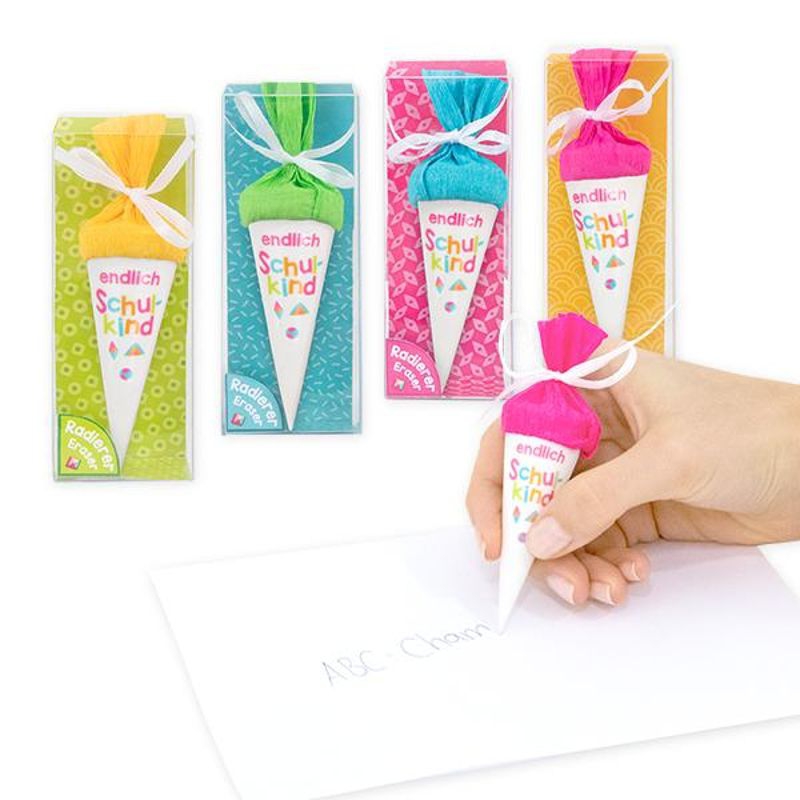 ABC - Schultüten Radierer "Endlich Schulkind" ABC - Schultüten Radierer "Endlich Schulkind"