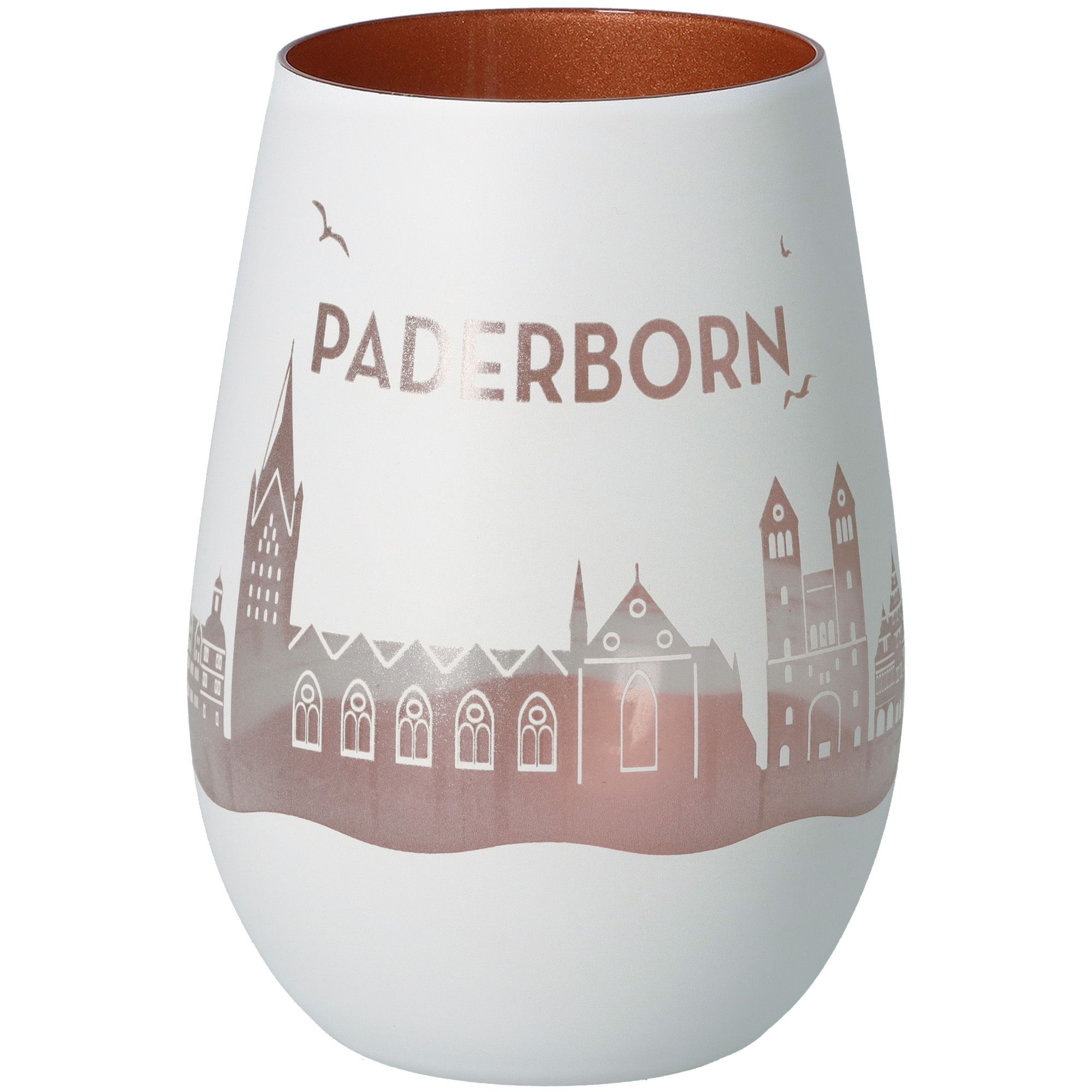 Windlicht Skyline Paderborn Weiß/Bronze Windlicht Skyline Paderborn Weiß/Bronze