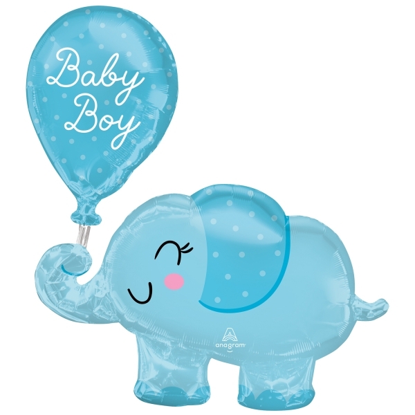 Folienballon Elefant "Baby Boy" 78cm